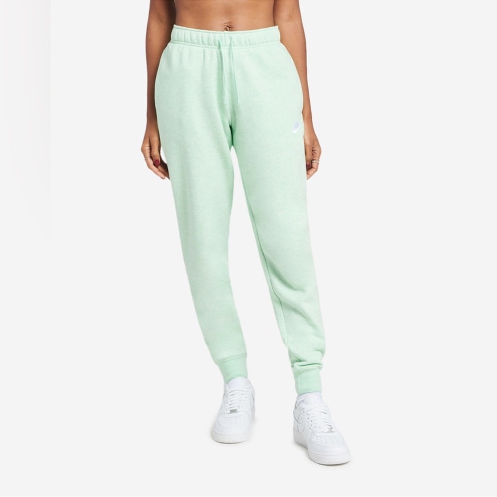 Nike Light Green Mid-rise Joggers